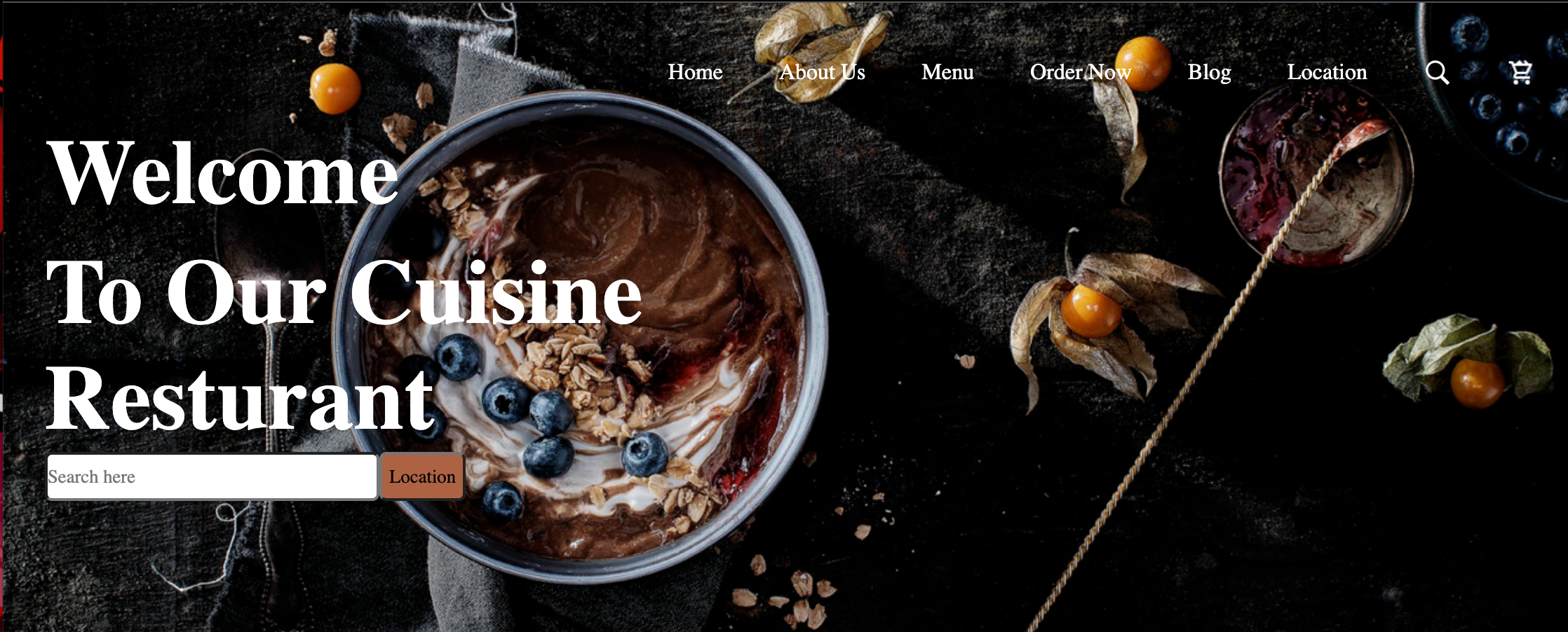 Cuisine Resturant Website